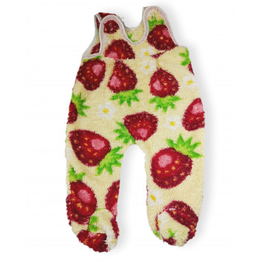 Комбинезон трикотажный в цветочек 